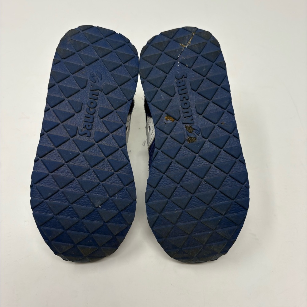 Saucony Unisex Toddler Originals Jazz Hook & Loop Sneakers Sz 8M Cobalt Blue - Picture 6 of 8